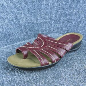 Kate Ann Women‎ Slide Sandal Shoes Size 8 Medium Red Synthetic